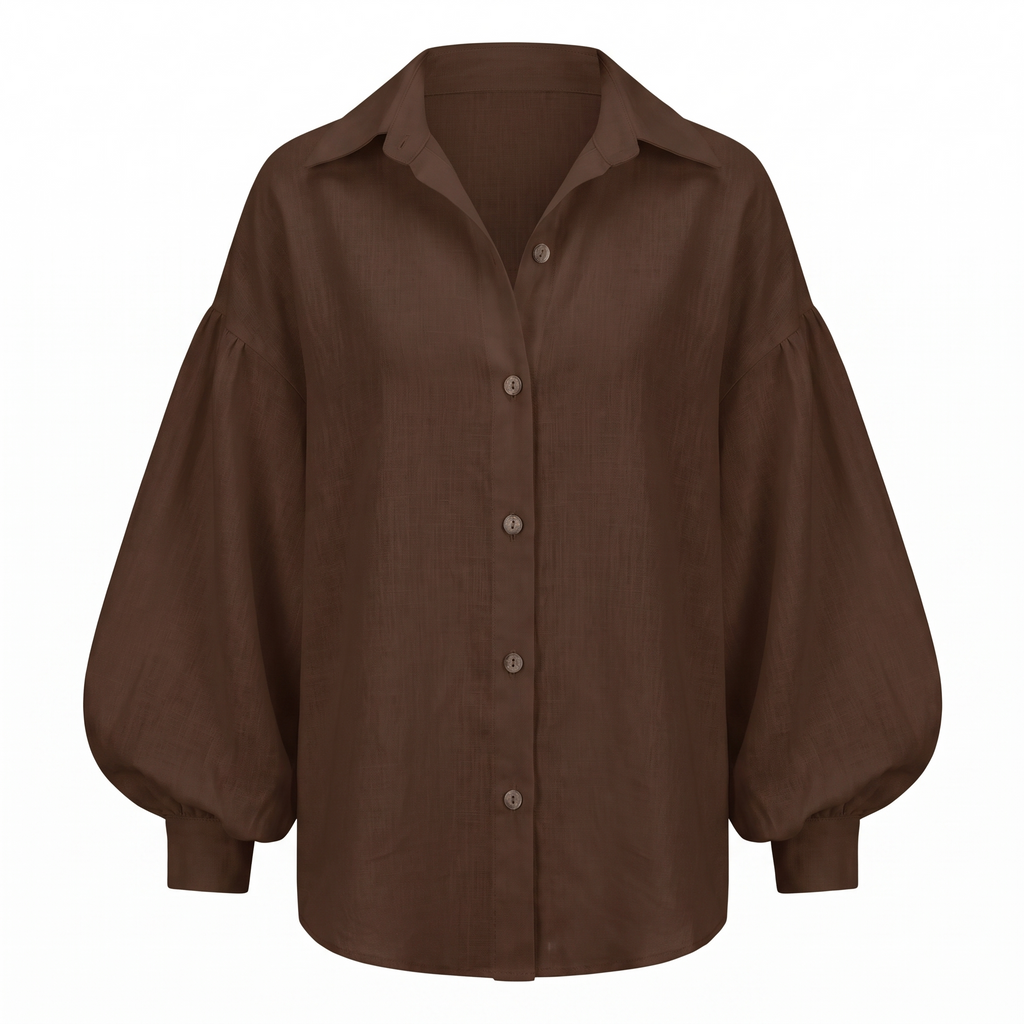 Elise bluse med puffermer